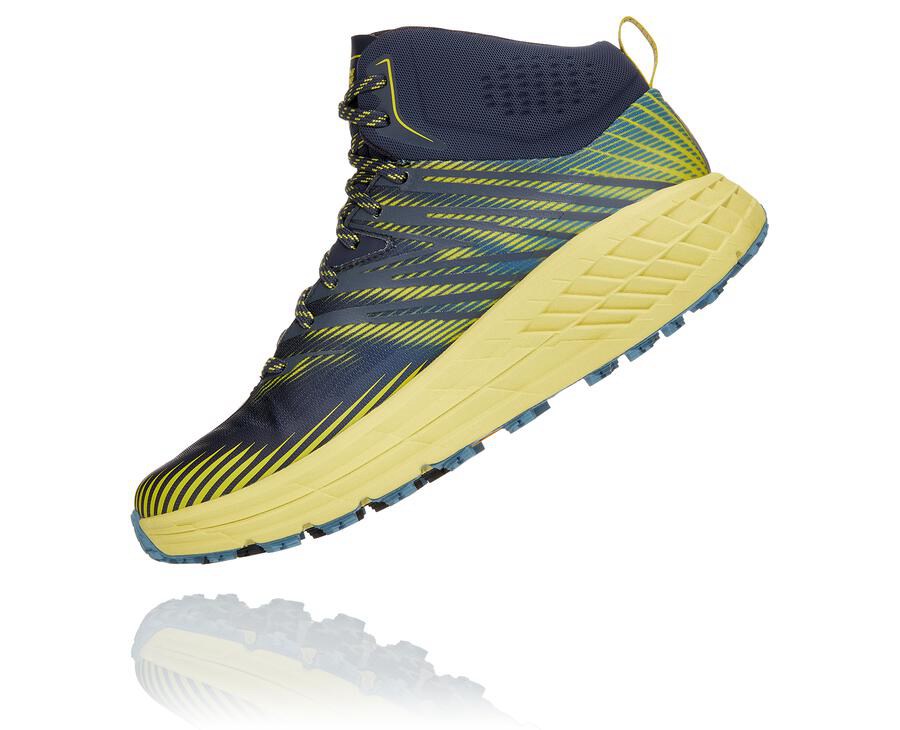 Hoka Australia One One Speedgoat Mid GORE-TEX 2 - Mens Trail Shoes Navy - DAIJS-4921